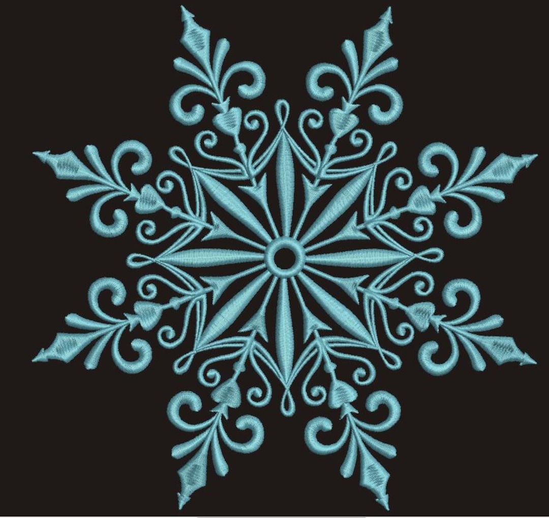 Snowflake Machine Embroidery Design, is Not a Real Product, These Are ...