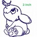 Bunny Outline Machine Embroidery Design, This is Not a Real Product ...