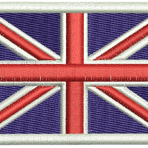 UK flag british flag Union Jack Machine Embroidery design, this is not a real product, These are digital files