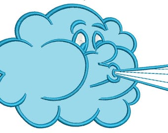 cloud applique  Machine Embroidery design, this is not a real product, These are digital files