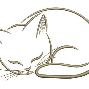 cat  kitten  Machine Embroidery design, this is not a real product, These are digital files