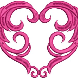 disegno del ricamo a macchina del cuore, questo non è un prodotto reale, si tratta di file digitali