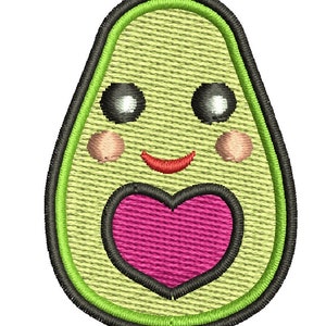 avocado Machine Embroidery design, this is not a real product, These are digital files