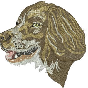 English Springer Spaniel head machine embroidery design