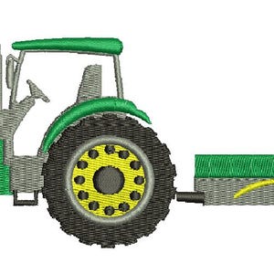 tractor with trailer machine Embroidery Design, this is not a real product, These are digital files