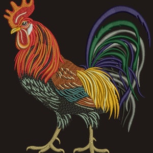 rooster  Machine Embroidery design, this is not a real product, These are digital files