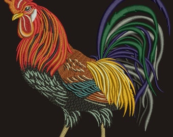 rooster  Machine Embroidery design, this is not a real product, These are digital files