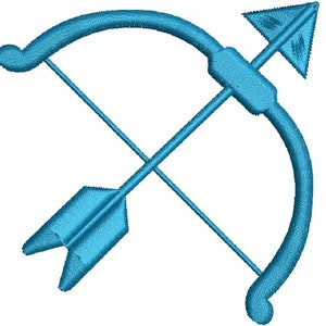 bow and arrow  Machine Embroidery design, this is not a real product, These are digital files