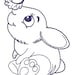 Bunny Outline Machine Embroidery Design, This is Not a Real Product ...