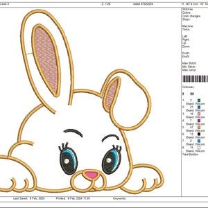 Jack Rabbit Applique Iron-On Patch - Embroidered Wild Hare/Bunny Badge, 2-1/8" Size