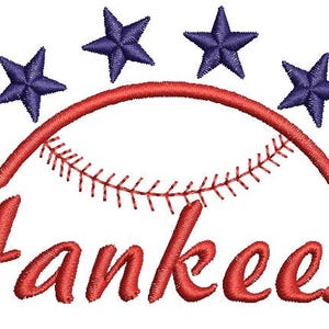 Yankees Machine Embroidery design, this is not a real product, These are digital files