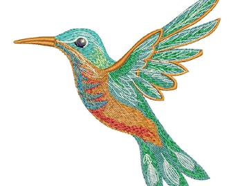 hummingbird colibri  Machine Embroidery design, this is not a real product, These are digital files