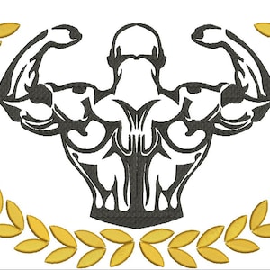 Body Builder Machine Embroidery Design