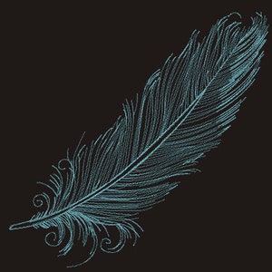 feather Machine Embroidery design, this is not a real product, These are digital files