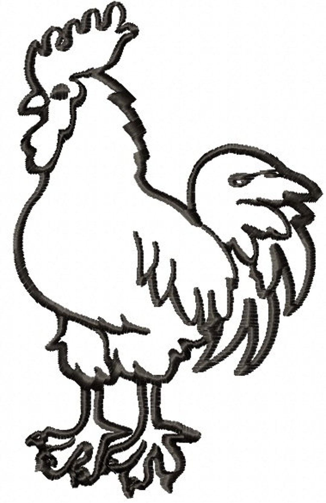 Rooster Machine Embroidery Design Machine Embroidery Design, This is ...