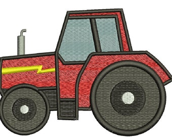 tractor  Machine Embroidery design, this is not a real product, These are digital files