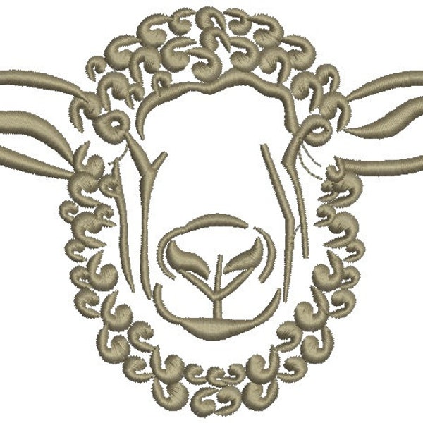 sheep Machine Embroidery design, this is not a real product, These are digital files