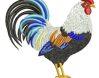 Rooster Machine Embroidery Design