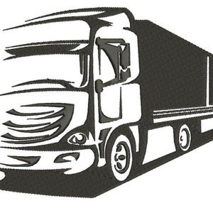 Heavy Truck Machine Embroidery design, this is not a real product, These are digital files