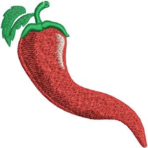 hot red pepper Machine Embroidery design, this is not a real product, These are digital files