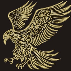 flying eagle Machine Embroidery design, this is not a real product, These are digital files