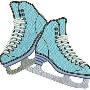 Ice skates Machine Embroidery Design