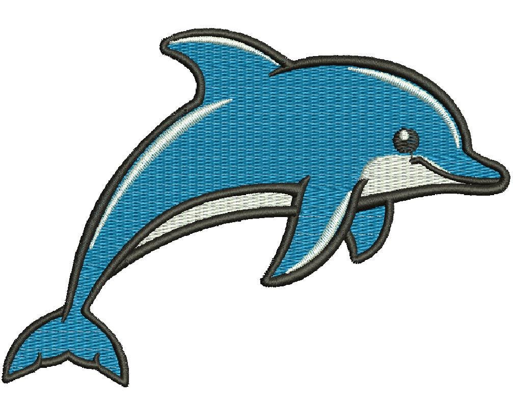 Una Pintura De Delfines En La Puesta De Sol Con Palmeras En El Fondo | Vector Premium Generado