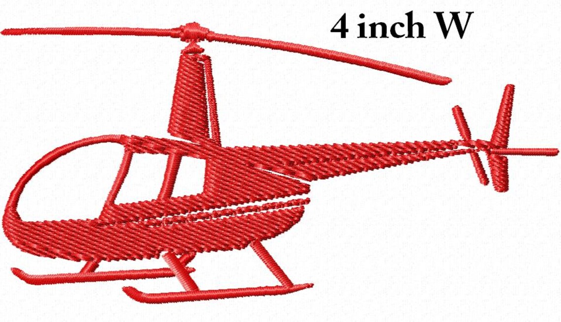 Helicopter Machine Embroidery Design, This is Not a Real Product, These ...