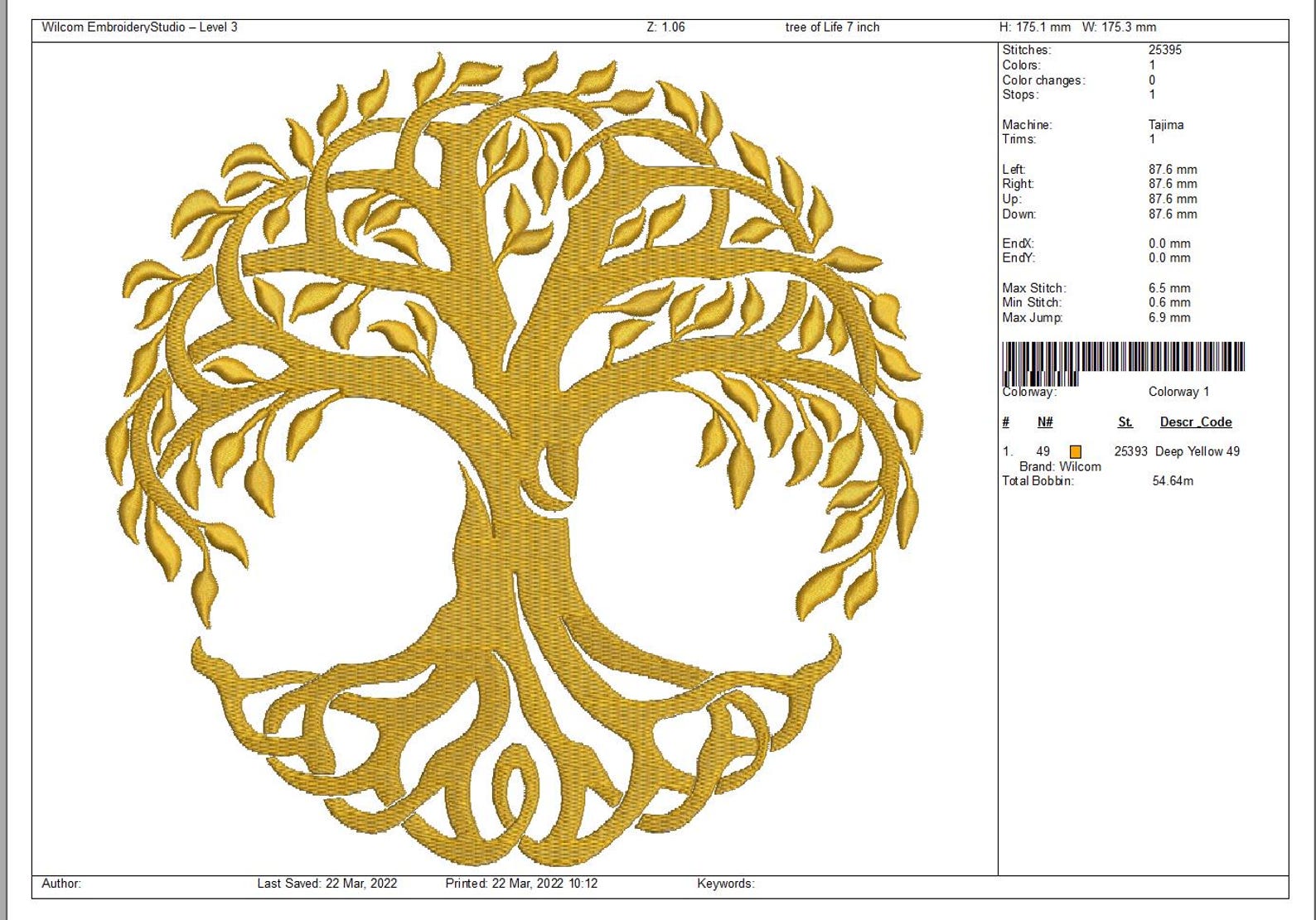 Tree of Life Machine Embroidery Design - Etsy Canada