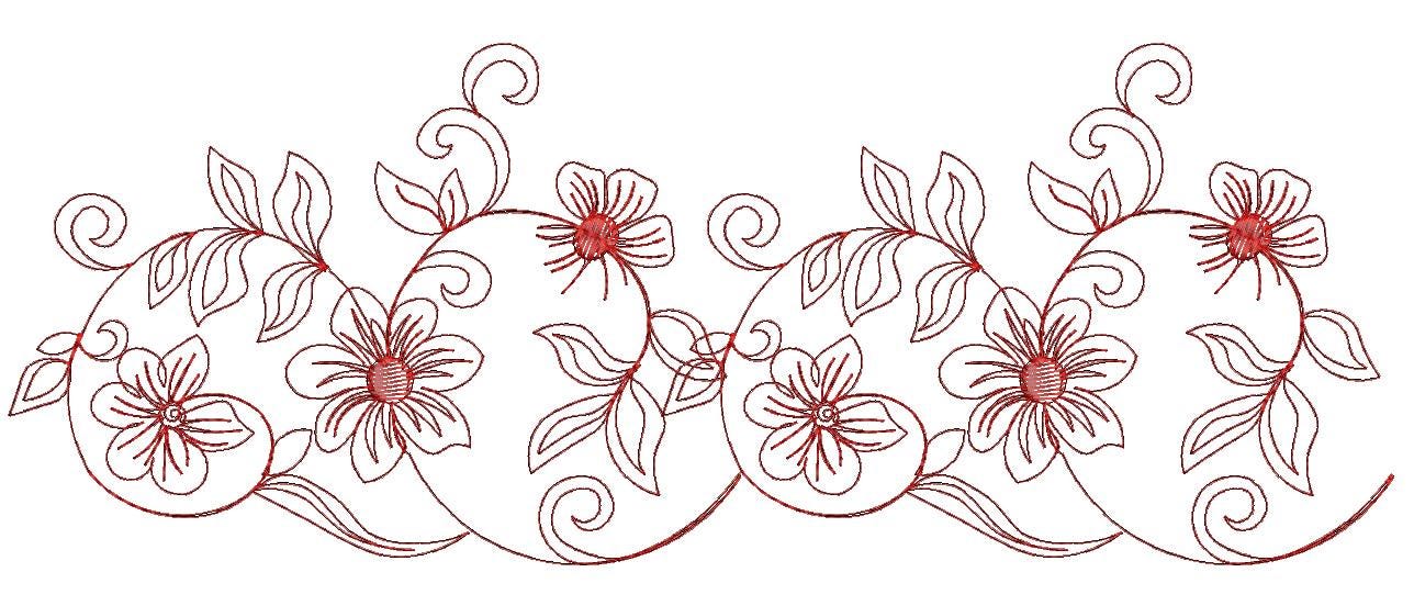 Border Embroidery Pattern , Festoon Tested Machine Embroidery Design ...