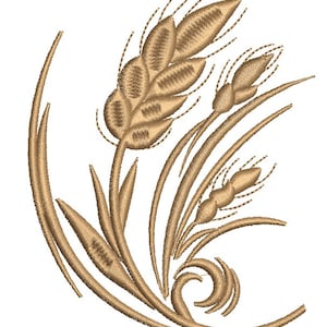 ears of wheat, Machine Embroidery design, this is not a real product, These are digital files