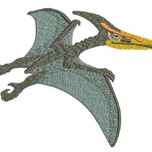 Motif de broderie Machine ptérodactyle ornithosaurien Ptéranodon dinosaure, ce n'est pas un produit réel, ce sont des fichiers numériques