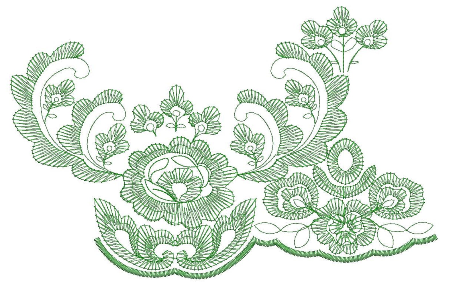 Border Embroidery Pattern , Festoon Tested Machine Embroidery Design ...