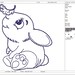 Bunny Outline Machine Embroidery Design, This is Not a Real Product ...
