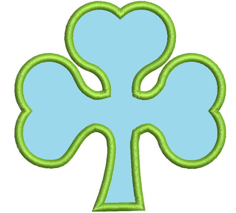 Shamrock Applique Machine Embroidery Design, This is Not a Real Product ...