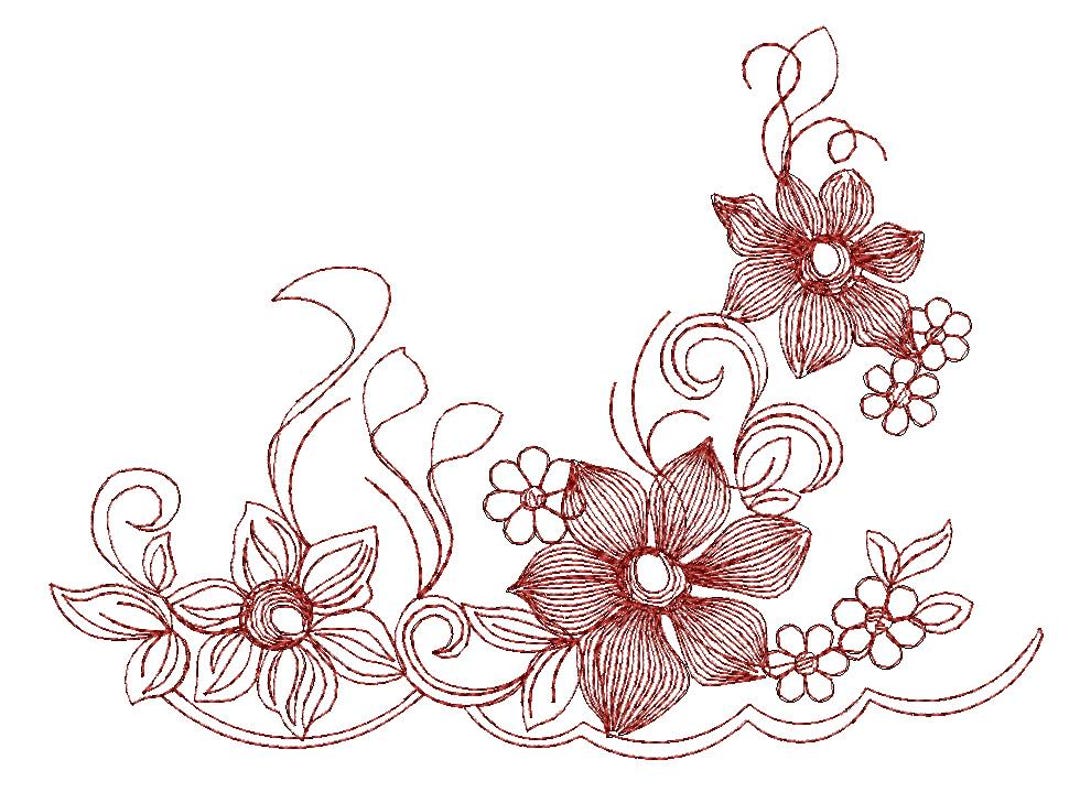 Border Embroidery Pattern Festoon Tested Machine Embroidery Design ...