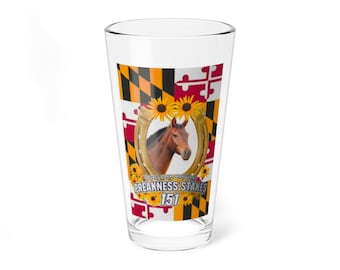 Vaso mezclador para la carrera Preakness Stakes, 473 ml (16 oz)