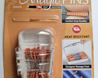 Suministros para telas: Alfileres mágicos de seda extrafinos de Taylor Seville, 50 unidades. Alfileres de seda extrafinos de 0,4 mm (1 7/16"). *Precio de oferta: 11,75