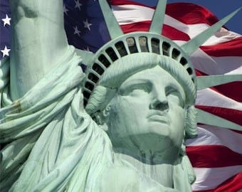 FABRIC- David Textiles. Statue of Liberty Panel. 100% Cotton. 36"x45". *Price 12.50/panel. Qty= 4 Panels.