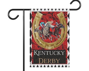 DERBY HORSES Garden & House Banner Flags