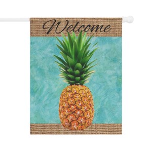Pineapple Welcome Garden & House Banner Flag