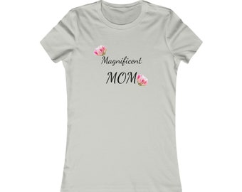 T-shirt maman à fleurs