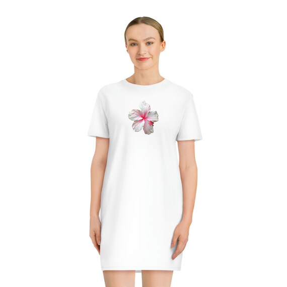 Ladies Floral Print T-shirt Dress - Etsy