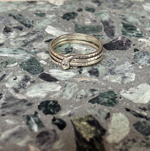 Snake wrap around ring - Silver - image 2