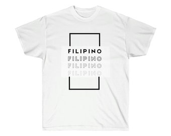 Filipino Echo tee Monochrome White