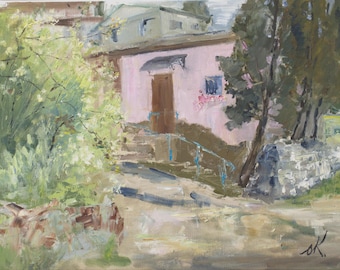 Italienische Landschafts-Ölgemälde, Toskana-Kunst von Oleg Kamaev