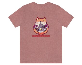 Don't Eat our Food and Diss our People Dog Tshirt Design