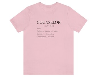 Counselor Definition Heiler der Seelen schwarze Schrift auf Tshirt Design