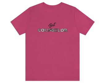 Best Counselor Tshirt auf der Rückseite in Zentagle Originalkunst