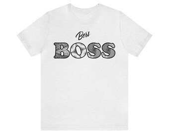 Best Boss Tshirt am Rücken in Zentagle